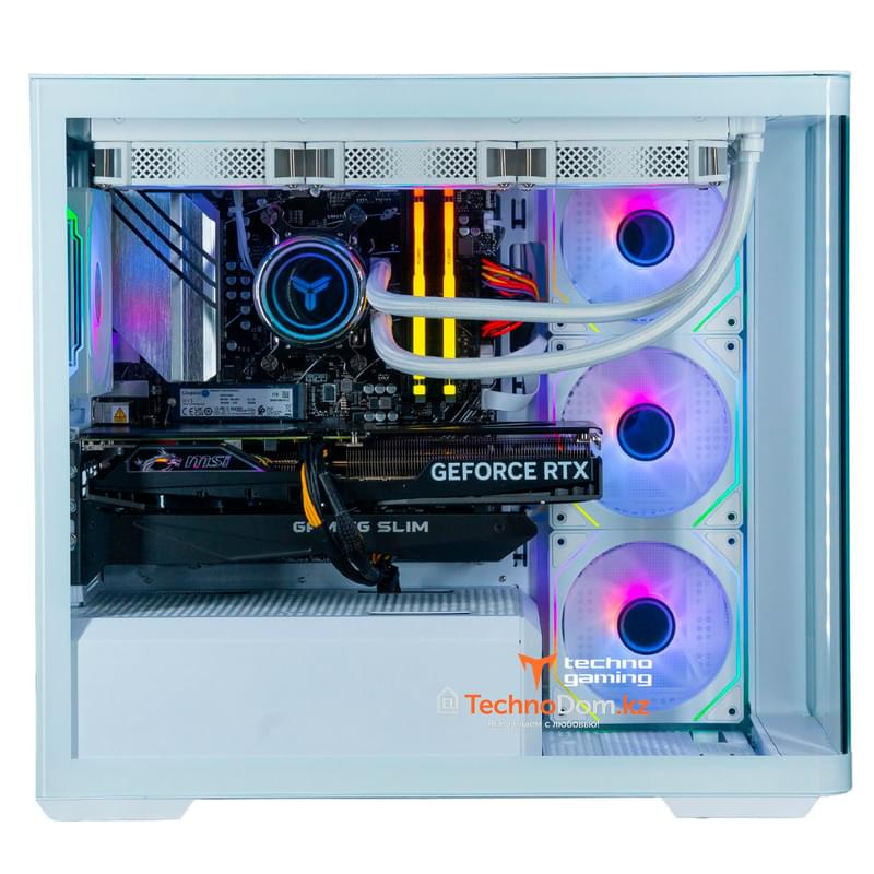 Игровой компьютер TechnoGaming (AR7-7700/RTX 4060TI 16GB/D5 32GB/SSD 1TB/B650 WIFI/СЖО/D300 WH) - фото #2, Technodom.kz