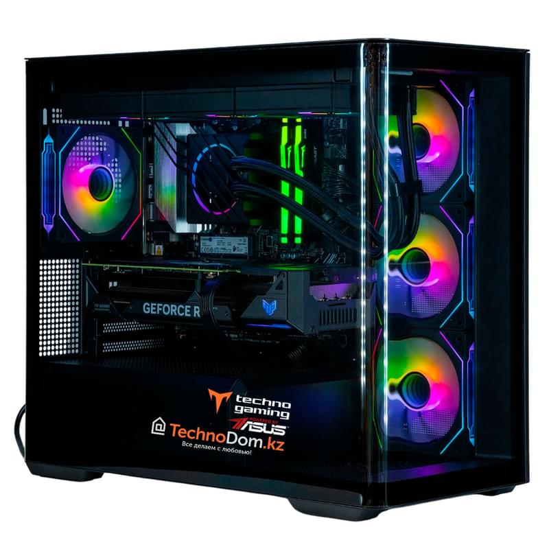 TechnoGaming ойын компьютері (AR7-9700X/RTX 4070S 12GB/D5 32GB/SSD 2TB/B650 WIFI/СЖО/D300 BK) - фото #0, Technodom.kz