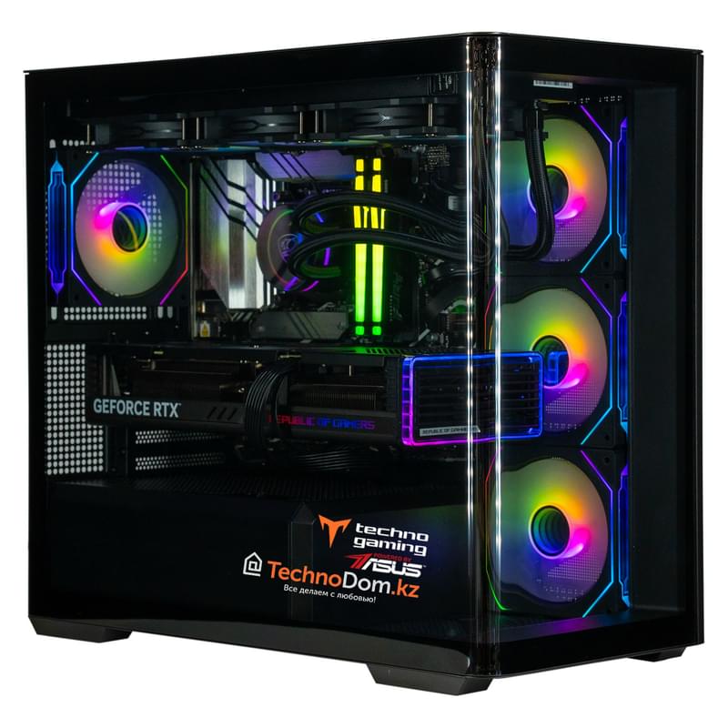 Игровой компьютер TechnoGaming (Ci7-13700F/RTX 4070S 12GB/D5 32GB/SSD 2TB/B760 WIFI/СЖО/D300 BK) - фото #0, Technodom.kz