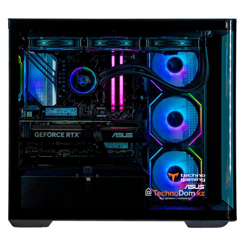 TechnoGaming ойын компьютері (AR7-9700X/RTX 4070S 12GB/D5 32GB/SSD 2TB/B650 WIFI/СЖО/D300 BLK) - фото #2, Technodom.kz