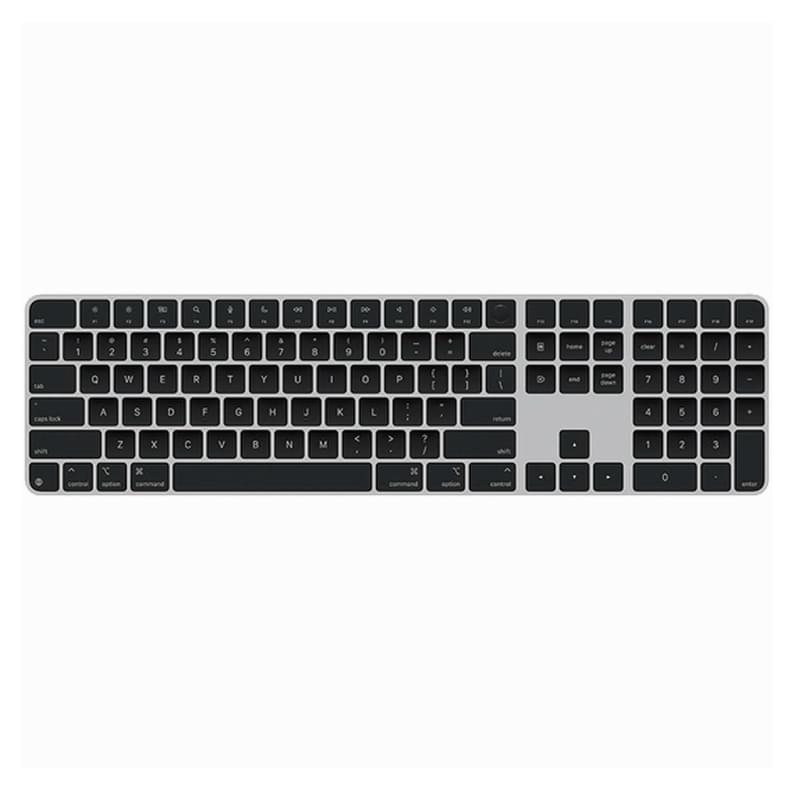 Клавиатура беспроводная Apple Magic Keyboard с Touch ID и цифровой панелью Black  (MXK83RS/A) - фото #0, Technodom.kz