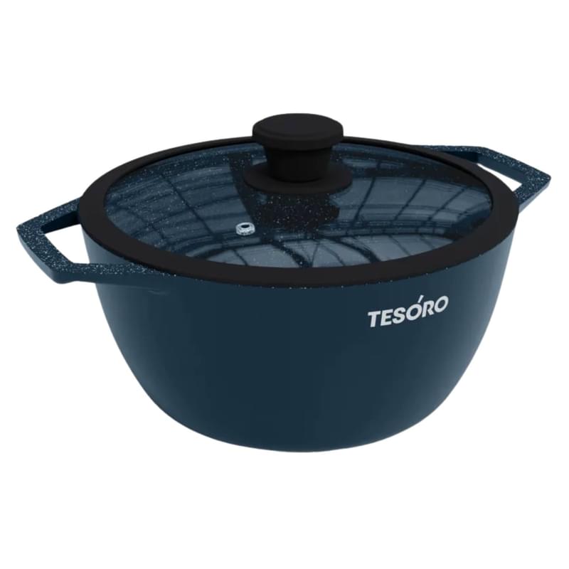 Кәстрөл 24см 4л Florence Induction total blue Tesoro TF6640tbi - фото #0, Technodom.kz