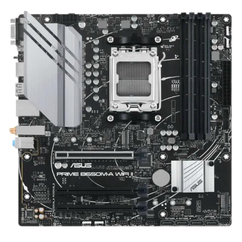 ASUS PRIME B650M-A WIFI II AM5 4DDR5 PCI-E 3x16 (HDMI+DP+VGA) mATX аналық плата - фото #0, Technodom.kz