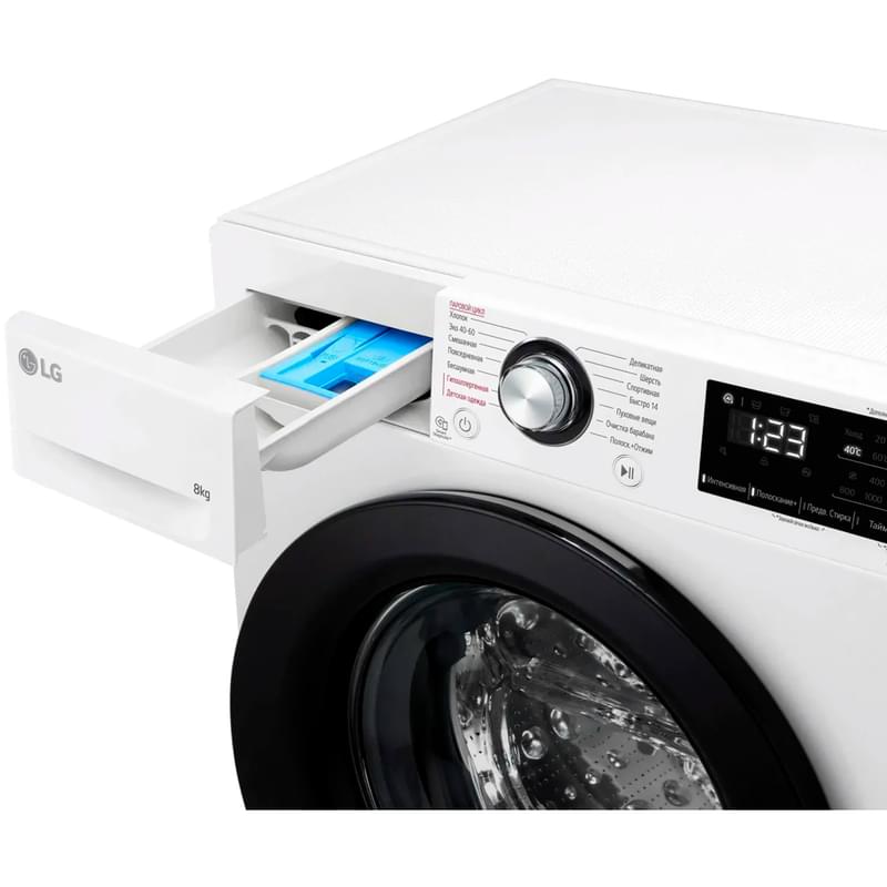 Кір жуғыш машина LG F2V3PS6W - фото #5, Technodom.kz