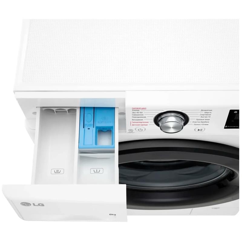 Кір жуғыш машина LG F2V3PS6W - фото #6, Technodom.kz