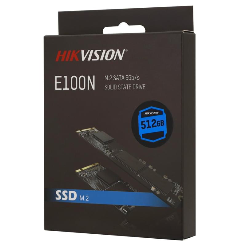 Ішкі SSD M.2 2280 512GB Hikvision E100N SATA-III 3D TLC [HS-SSD-E100N/512G] - фото #1, Technodom.kz