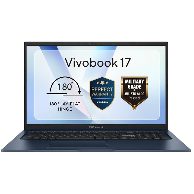 Ноутбук Asus Vivobook 17 i5 1334U / 16ГБ / 512SSD / 17.3 / DOS / (X1704VA-AU615) - фото #0, Technodom.kz