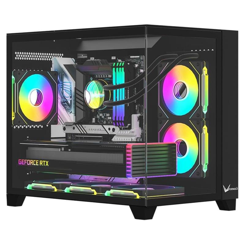 Formula V Crystal Z9ML Floe Mid Tower, Black mATX/mITX [Crystal Z9ML Floe Black] кейсі - фото #0, Technodom.kz