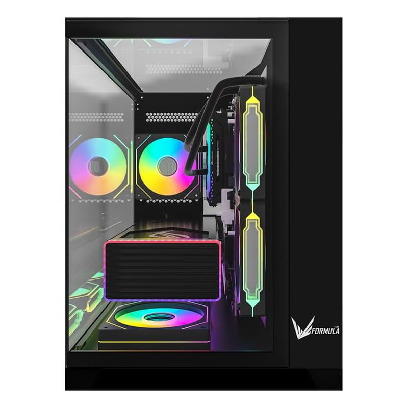 Formula V Crystal Z9ML Floe Mid Tower, Black mATX/mITX [Crystal Z9ML Floe Black] кейсі - фото #1, Technodom.kz