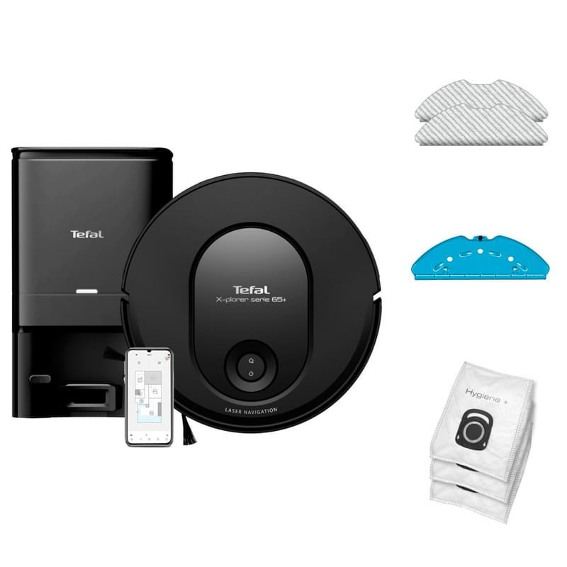 Робот пылесос Tefal S65+ RG-8L85WH - фото #10, Technodom.kz