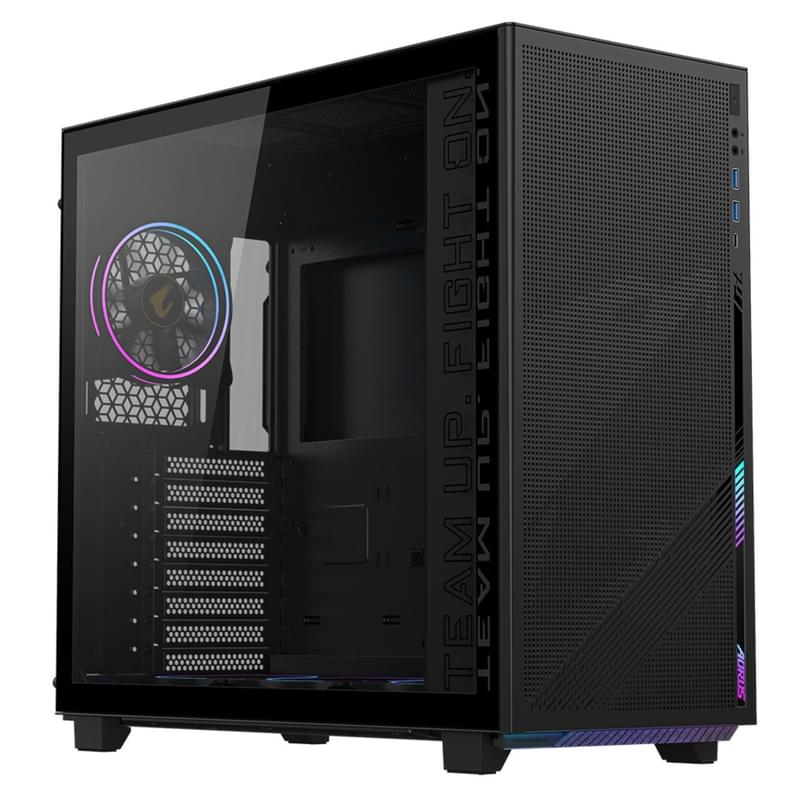 ПК Корпус Gigabyte AORUS C400 GLASS MidTower, window, Black ATX [GB-AC400G] - фото #0, Technodom.kz