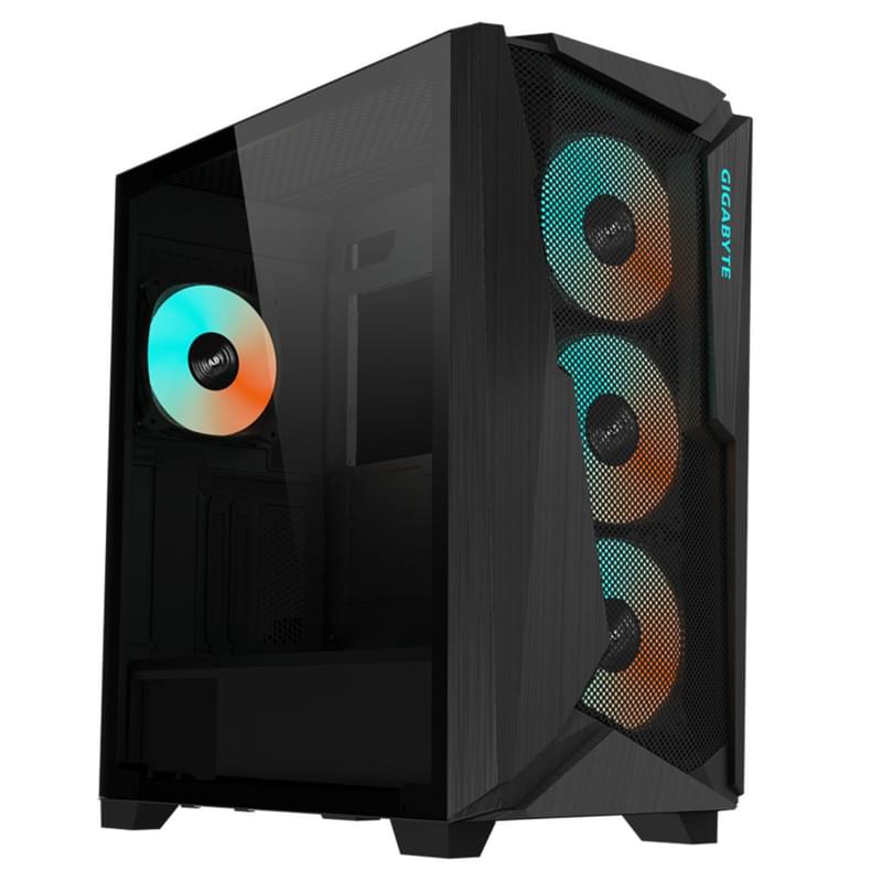 ПК Корпус Gigabyte C301 GLASS V2 MidTower, window, Black E-ATX [GB-C301G] - фото #0, Technodom.kz