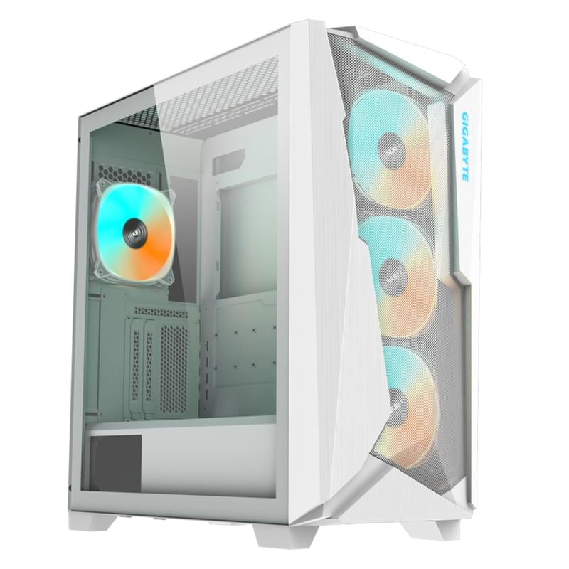 ПК Корпус Gigabyte C301 GLASS White V2 MidTower, window, White E-ATX [C301GW V2] - фото #1, Technodom.kz