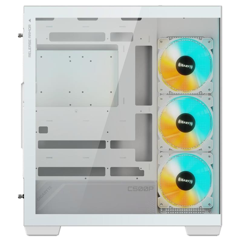 ПК Корпус Gigabyte C500 PANORAMIC STEALTH ICE MidTower, window, White ATX [GB-C500PI ST] - фото #6, Technodom.kz