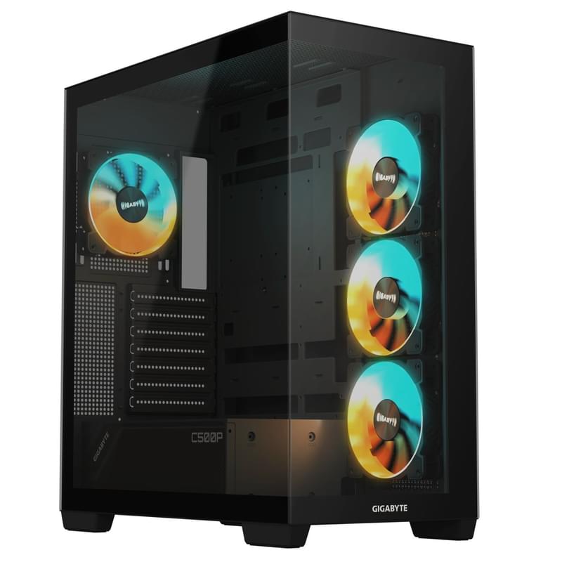 ПК Корпус Gigabyte C500 PANORAMIC STEALTH MidTower, window, Black ATX [GB-C500P ST] - фото #0, Technodom.kz