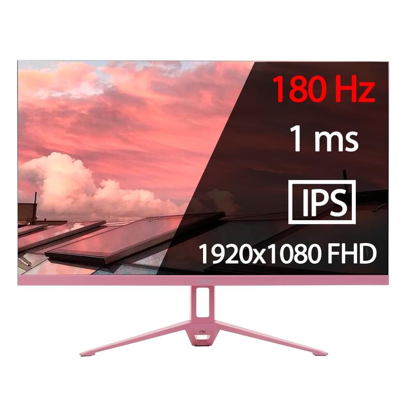 23,8" Sanc Ойын Монитор M2442PH 1920x1080 16:9 IPS 180ГЦ (2HDMI+DP) Pink - фото #0, Technodom.kz
