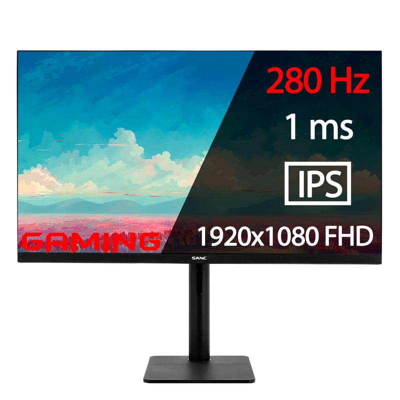 27" Sanc Ойын Монитор M2753FVF 1920x1080 16:9 IPS 280ГЦ (2HDMI+2DP) Black - фото #0, Technodom.kz