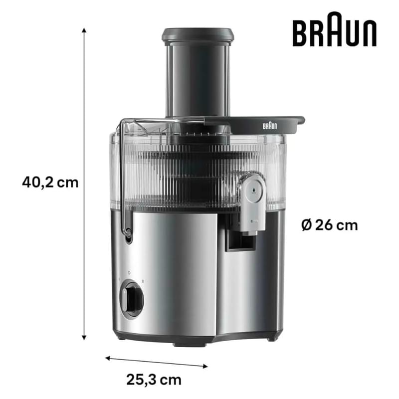 Braun SJ-7000 Баспақты шырынсыққышы - фото #6, Technodom.kz