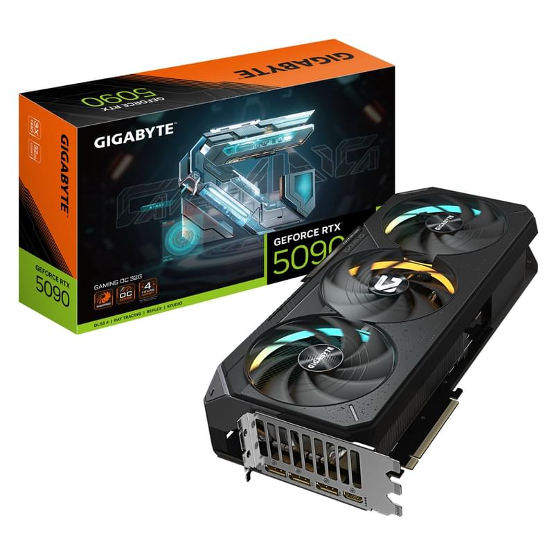 Видеокарта Gigabyte RTX 5090 GAMING OC 32GB 512bit/G7 (HDMI+3DP)[GV-N5090GAMING OC-32GD] - фото #9, Technodom.kz