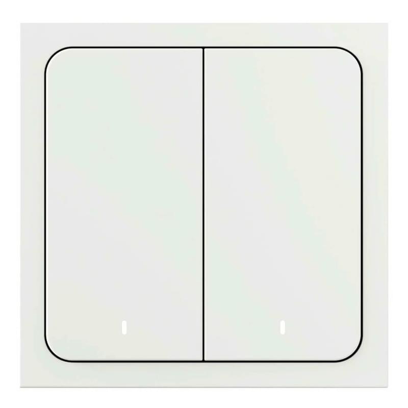 Беспроводной умный выключатель Яндекс. 2 клавиши, с Zigbee (YNDX-00535) - фото #0, Technodom.kz