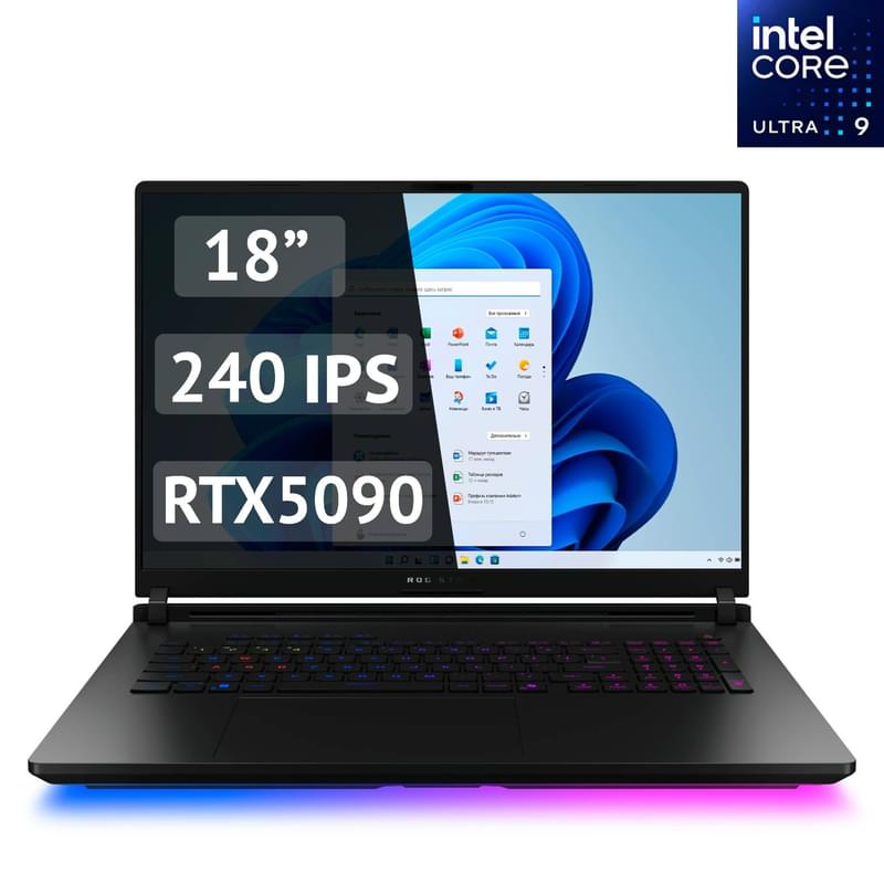18" Asus ROG Strix SCAR 18 Ойын Ноутбугі (U9 275HX-32-1-RTX5090-W)(G835LX-SA022W) - фото #0, Technodom.kz