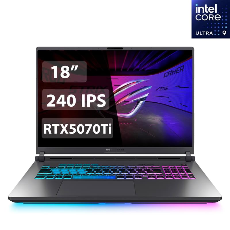 Игровой ноутбук Asus ROG Strix G18 U9 275HX / 32 ГБ / 1000SSD / RTX5070Ti 12 ГБ / 18 / DOS / (G815LR-S9085) - фото #0, Technodom.kz
