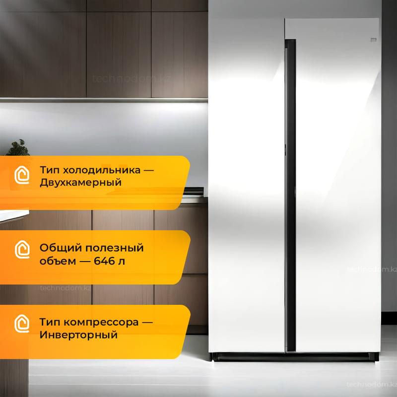 Холодильник Samsung RS80F65M1WWT - фото #0, Technodom.kz