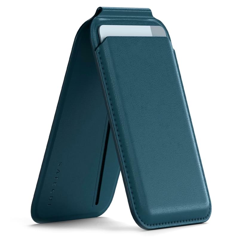 Чехол Satechi Vegan-Leather Magnetic Wallet Stand (Dark Blue) (ST-VLWB) - фото #0, Technodom.kz