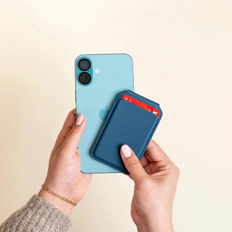Чехол Satechi Vegan-Leather Magnetic Wallet Stand (Dark Blue) (ST-VLWB) - фото #5, Technodom.kz