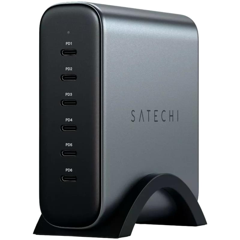 Зарядтау құрылғысы Satechi 200W USB-C 6-Port PD GaN Charger - EU (ST-C200GM-EU) - фото #0, Technodom.kz Зарядтау құрылғысы Satechi 200W USB-C 6-Port PD GaN Charger - EU (ST-C200GM-EU) - фото #0, Technodom.kz