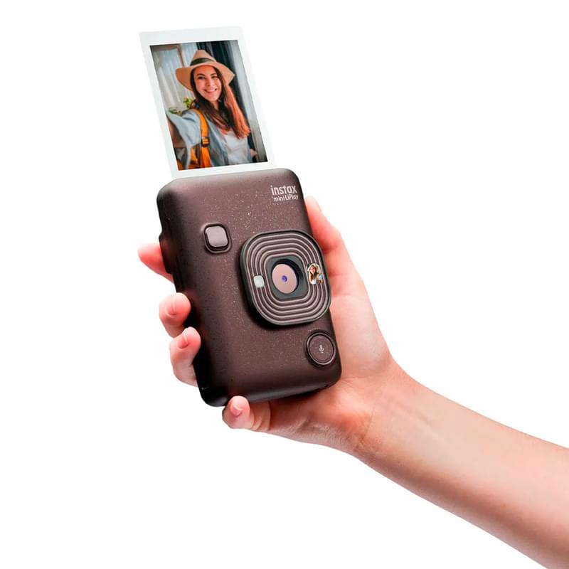 Фотокамера гибридная мгновенной печати FUJIFILM INSTAX MINI LiPlay Deep Bronze VN EX D - фото #6, Technodom.kz