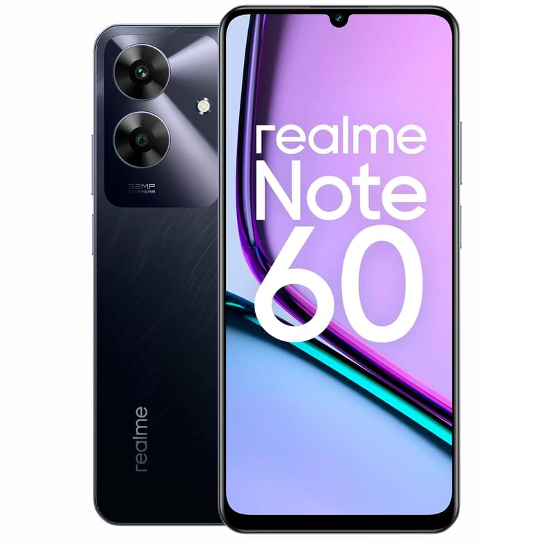 Смартфон Realme Note 60 4/128Gb Черный - фото #0, Technodom.kz