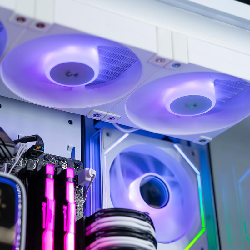 Игровой компьютер TechnoGaming 224(AR7-9800X3D/RTX 5080 16GB/D5 32GB/SSD 2TB/B650M WIFI/СЖО/Lian Li O11 DW - фото #8, Technodom.kz