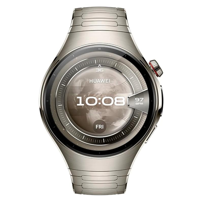 Смарт Часы HUAWEI WATCH 5 (46mm) Titanium Rates-L29M (55020EVK) +4G LTE - фото #1, Technodom.kz