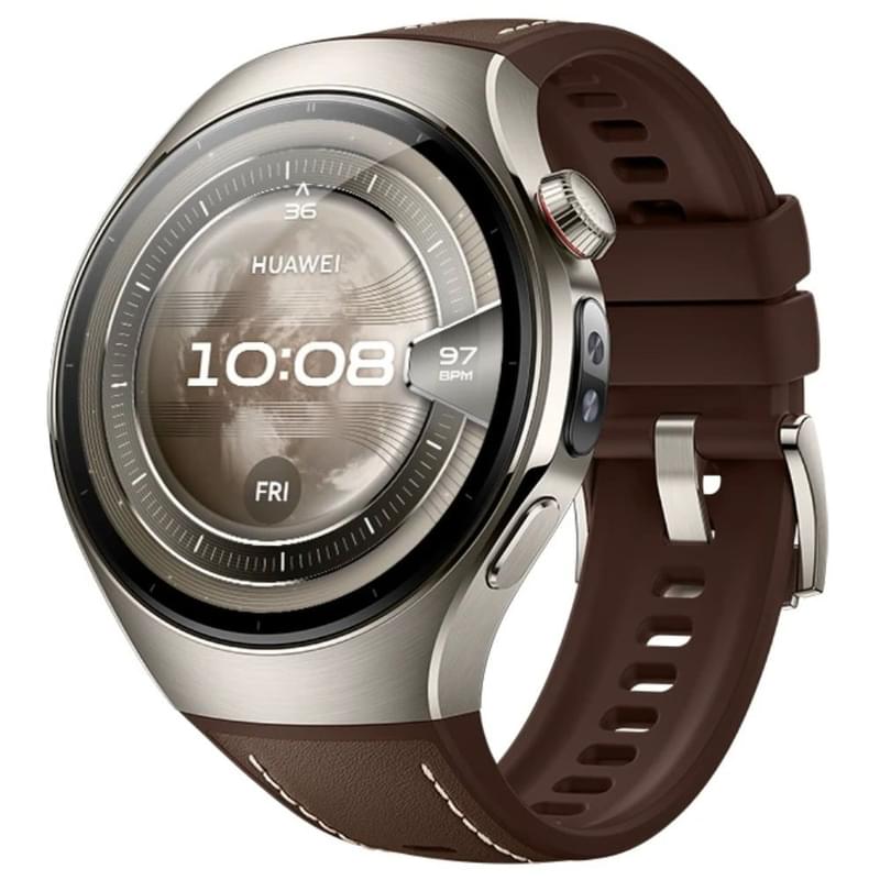 Смарт Часы HUAWEI WATCH 5 (46mm) Brown Rates-L29L (55020EVM) +4G LTE - фото #2, Technodom.kz