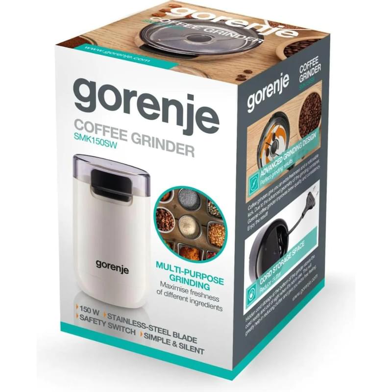 Кофемолка Gorenje SMK-150SW - фото #8, Technodom.kz