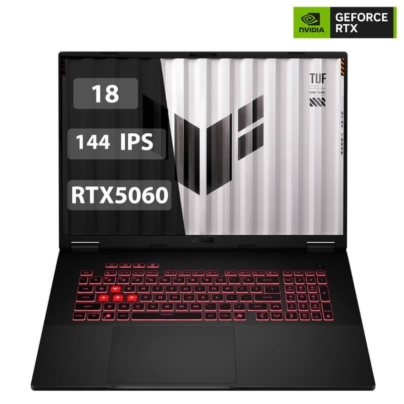 Игровой ноутбук 18'' Asus TUF Gaming A18 (Ryzen 7 260-16-512-RTX5060 8-D)(FA808UM-S8050) - фото #0, Technodom.kz