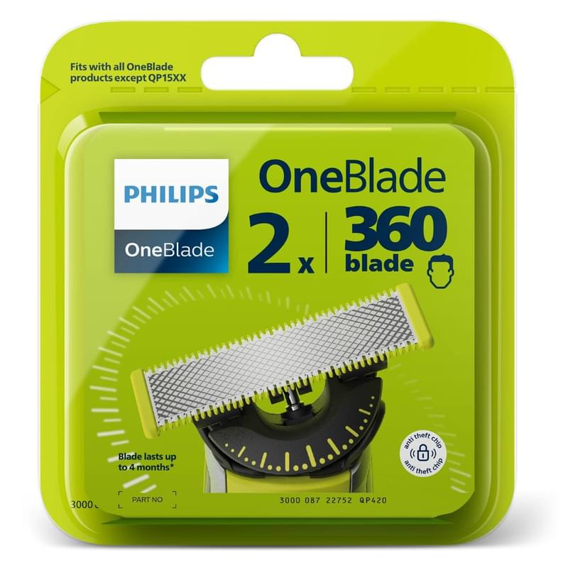 Сменное лезвие Philips One Blade QP-420/50 - фото #2, Technodom.kz Сменное лезвие Philips One Blade QP-420/50 - фото #2, Technodom.kz