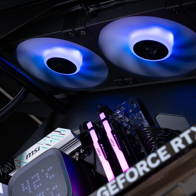Игровой компьютер TechnoGaming 240(AR7-7800X3D/RTX5080 16GB/D5 32GB/SSD 2TB/B650 Gaming Plus/СЖО/MOD3 BK - фото #10, Technodom.kz