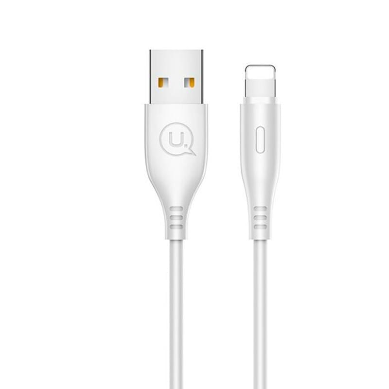 Кабель USB A - Lighting, USAMS, 1м, White (SJ266USB02) - фото #0, Technodom.kz