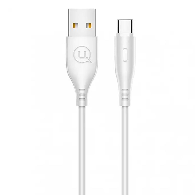 Кабель USB A - Type-C, USAMS, 1м, White (SJ267USB02) - фото #0, Technodom.kz