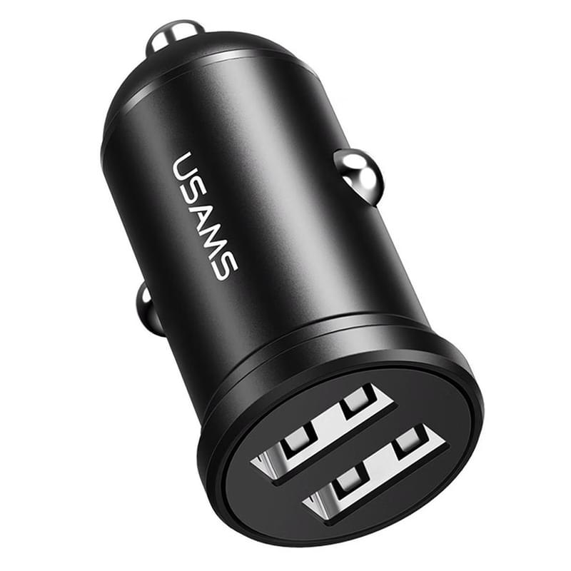 Автомобильное зарядное устройство USAMS, 2*USB A, 5W (CC114TC01) - фото #0, Technodom.kz