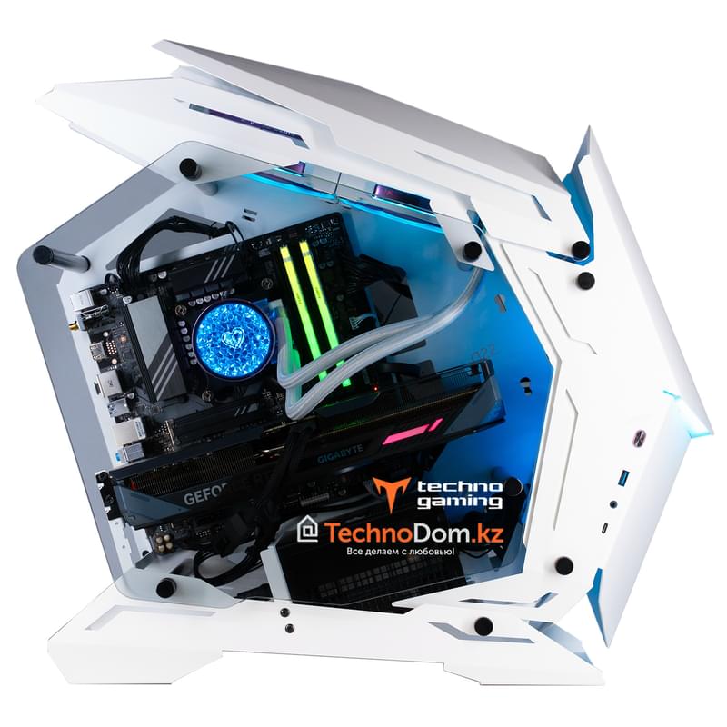 Игровой компьютер TechnoGaming 245(Ci5-13400F/RTX5070 12GB/D5 32GB/SSD 1TB/B760M DS3H/СЖО/Mod 3 Mini White - фото #1, Technodom.kz