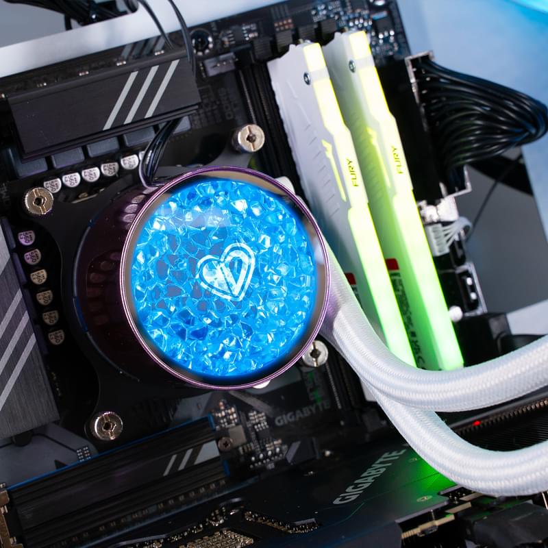 Игровой компьютер TechnoGaming 245(Ci5-13400F/RTX5070 12GB/D5 32GB/SSD 1TB/B760M DS3H/СЖО/Mod 3 Mini White - фото #5, Technodom.kz