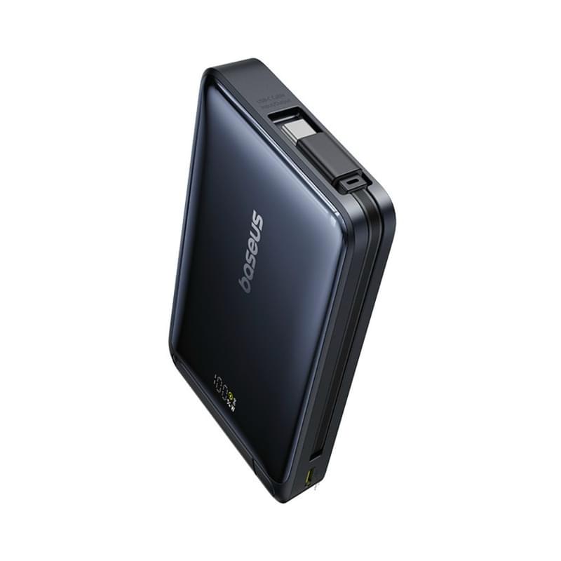 Внешний аккумулятор Baseus, Nomos Qi2 10000mAh 45W+вс.каб, Black (BAS-P1007880012300) - фото #8, Technodom.kz