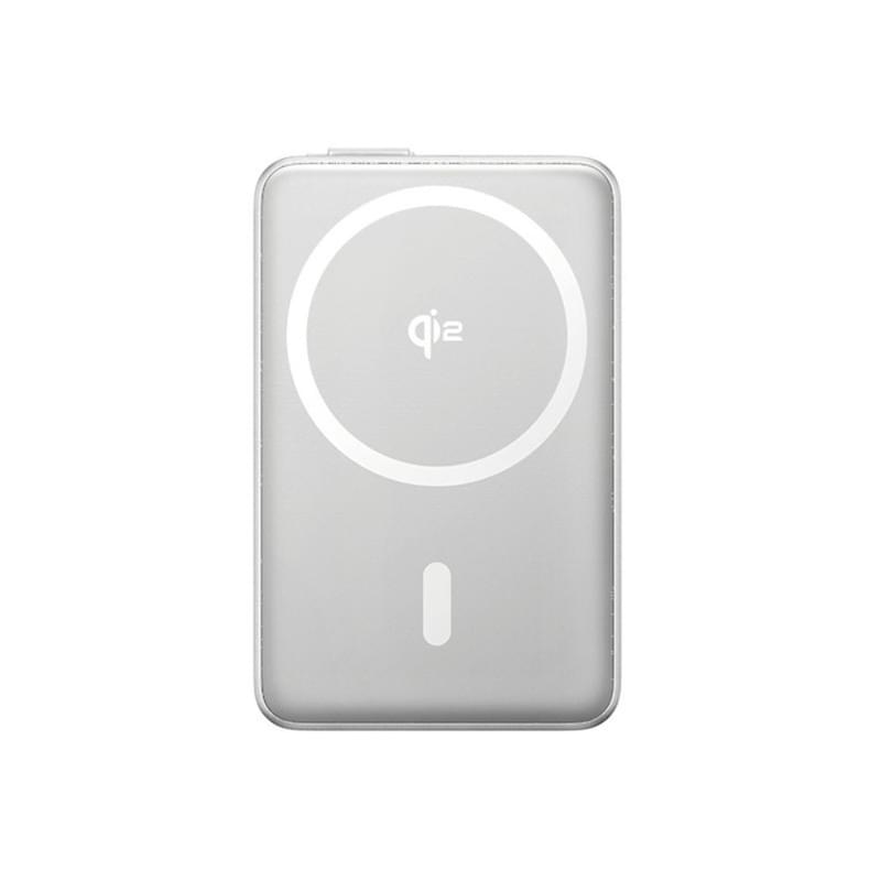 Внешний аккумулятор Baseus, Nomos Qi2 10000mAh 45W+вс.каб, Grey (BAS-P1007880084300) - фото #3, Technodom.kz