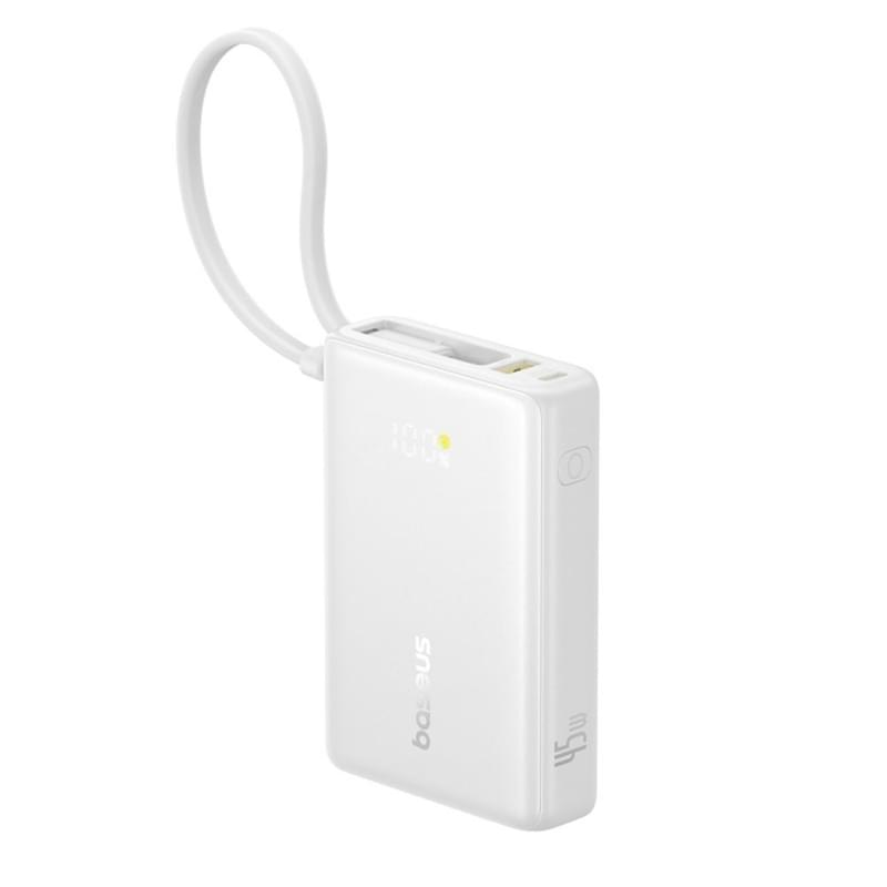 Внешний аккумулятор Baseus, PicoGo 10000mAh 45W, White (BAS-P1007680321300) - фото #10, Technodom.kz