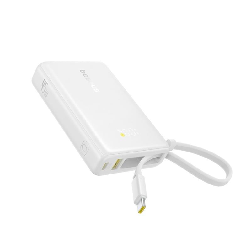 Внешний аккумулятор Baseus, PicoGo 10000mAh 45W, White (BAS-P1007680321300) - фото #11, Technodom.kz