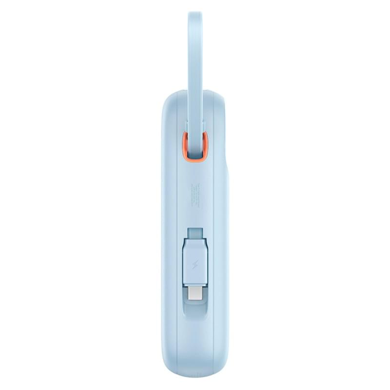 Внешний аккумулятор Baseus, QPow2 DGT 20000mAh+2 вс.каб 30W, Blue (BAS-P1005500931300) - фото #4, Technodom.kz