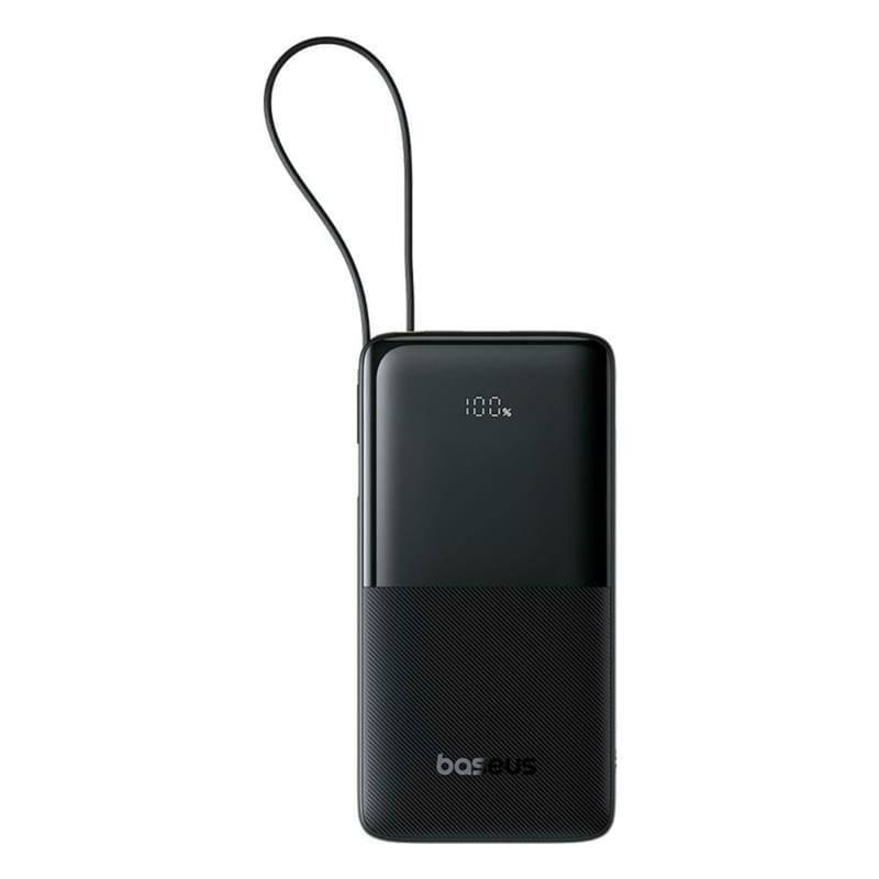 Внешний аккумулятор Baseus, Bipow2 DGT 20000mAh 20W+вст.каб, Black (BAS-P1007710111301) - фото #0, Technodom.kz